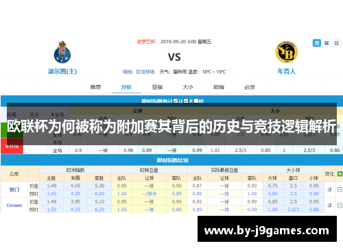 欧联杯为何被称为附加赛其背后的历史与竞技逻辑解析